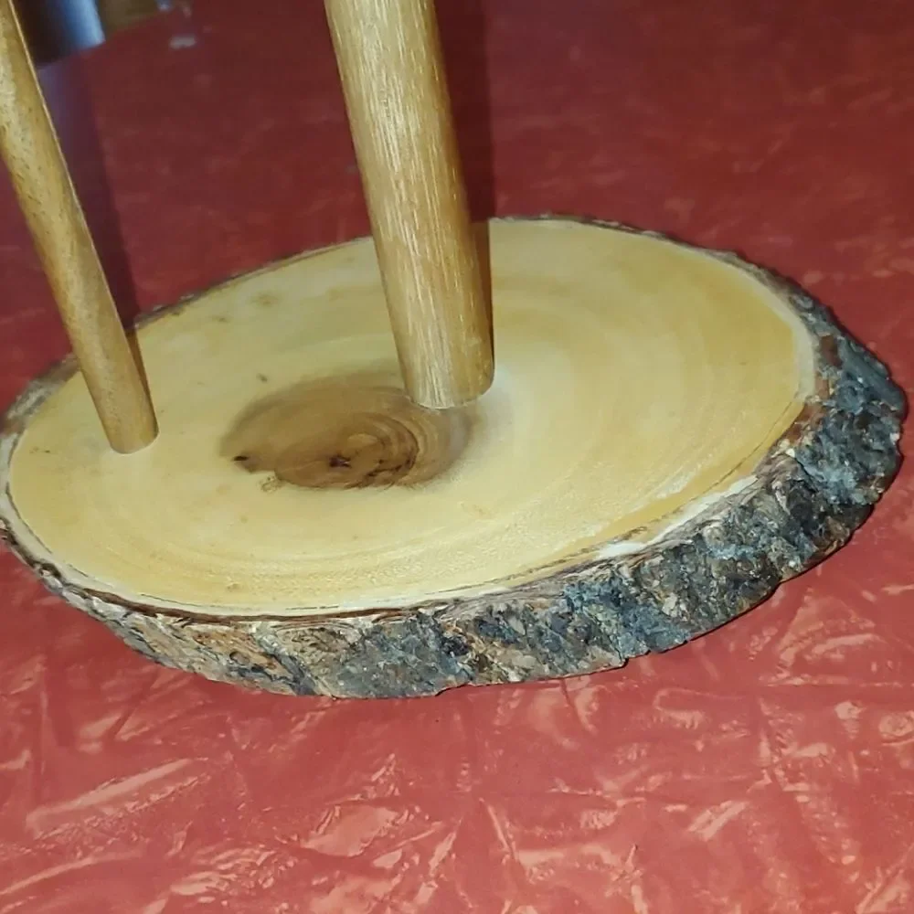 Wooden Acacia Paper Towel Holder Thailand
